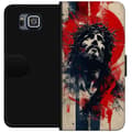 Miniatyrbild 1 av 3: Samsung Galaxy Alpha Plånboksfodral Jesus med kors – kristet motiv med stark symbolik om tro och hopp