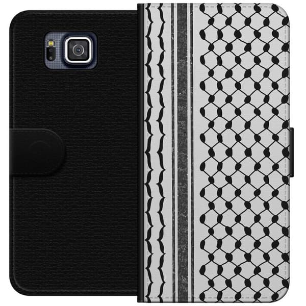 Samsung Galaxy Alpha Lommeboketui Palestinsk mønster - inspirert av tradisjonell stil keffiyeh-stoff