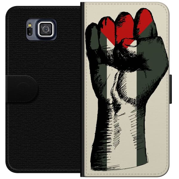 Samsung Galaxy Alpha Lommeboketui Hand knyttet i Palestinas farger - kraftig symbol for frihetsbevegelsen