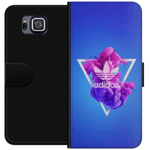 Samsung Galaxy Alpha Tegnebogsetui Adidas-inspireret blåt design - sporty motiv med retrovibe i blå toner