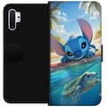 Miniatyrbillede 1 af 3: Samsung Galaxy Note10+ Tegnebogsetui Stitch med skildpadde - sød blå alien i tropisk strandmiljø fra Disney
