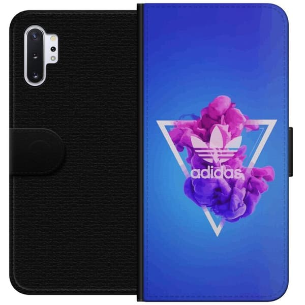 Samsung Galaxy Note10+ Tegnebogsetui Adidas-inspireret blåt design - sporty motiv med retrovibe i blå toner