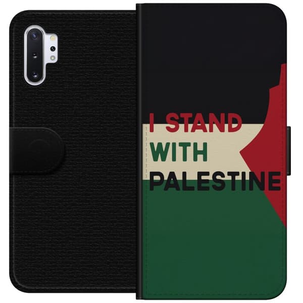 Samsung Galaxy Note10+ Tegnebogsetui Stå sammen med Palæstina - solidaritetsdesign med en stærk besked