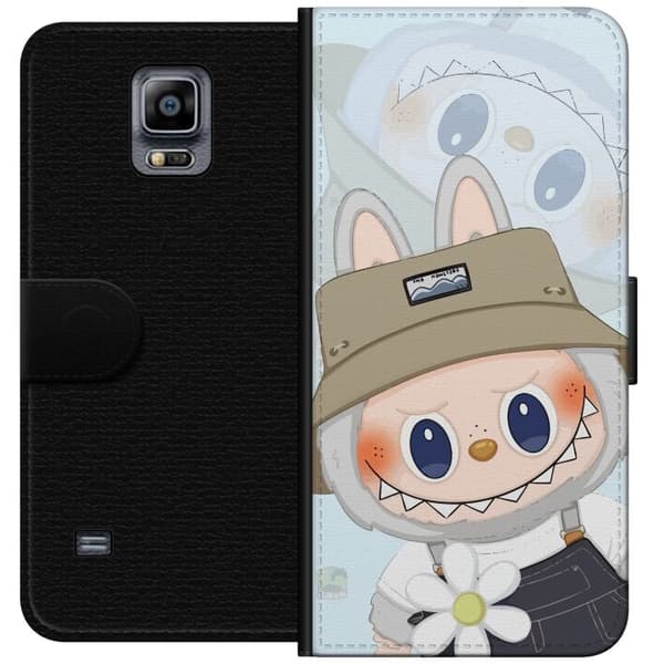 Samsung Galaxy Note 4 Tegnebogsetui Labubu med hat - Pop Mart figur Mr. Butcher i retro-stil med karakter