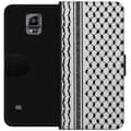 Miniatyrbillede 1 af 3: Samsung Galaxy Note 4 Tegnebogsetui Palæstinensisk mønster - inspireret af traditionel stil keffiyeh-stof