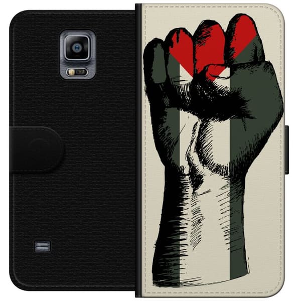 Samsung Galaxy Note 4 Lompakkokotelo Käsi sidottu Palestinan väreihin - voimakas symboli vapausliikkeelle