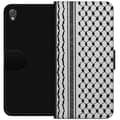Pikkukuva 1 / 3: Sony Xperia Z3 Lompakkokotelo Palestiinalainen kuvio - perinteiseen tyyliin inspiroima keffiyeh-kangas