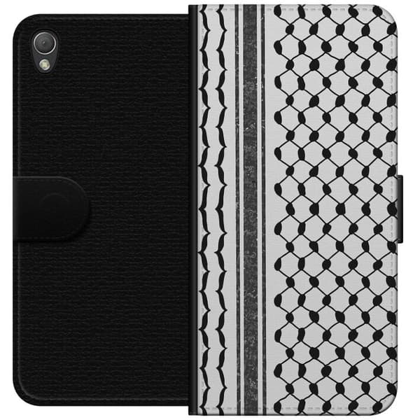 Sony Xperia Z3 Lompakkokotelo Palestiinalainen kuvio - perinteiseen tyyliin inspiroima keffiyeh-kangas