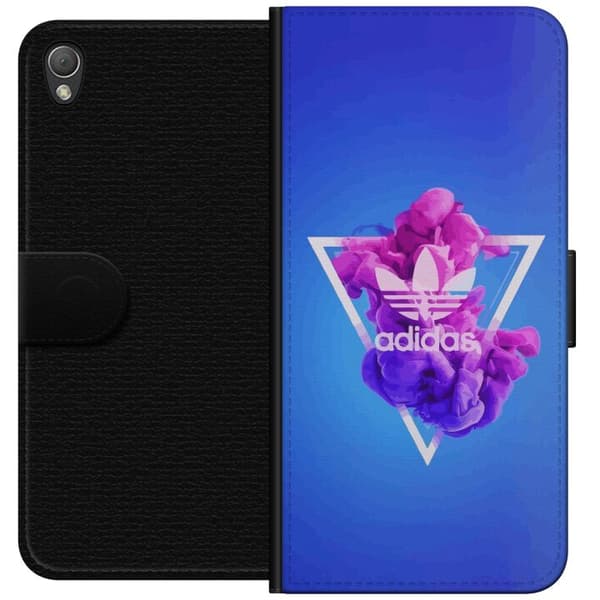 Sony Xperia Z3 Lompakkokotelo Adidas-inspiroitunut sininen muotoilu - urheilullinen motiivi retro-vibeillä sinisissä sävyissä