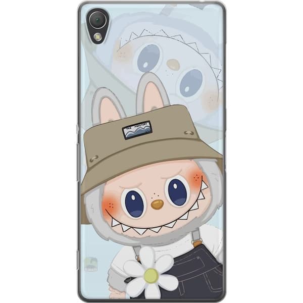 Sony Xperia Z3 Gennemsigtig cover Labubu med hat - Pop Mart figur Mr. Butcher i retro-stil med karakter