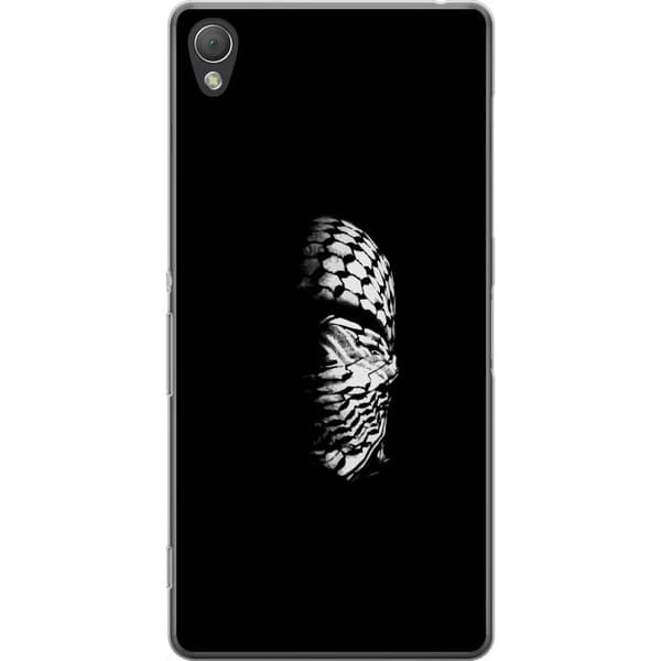 Sony Xperia Z3 Gennemsigtig cover Keffiyeh-mønster - klassisk sort-hvid palæstinensisk tørklæde med kulturel betydning