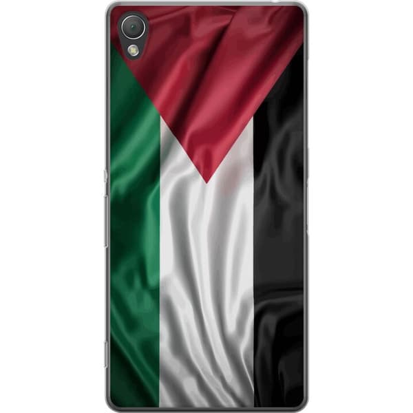 Sony Xperia Z3 Genomskinligt Skal Palestinaflaggan – ikoniskt frihetsmotiv i rött, svart, vitt och grönt