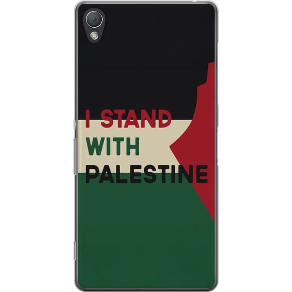 Sony Xperia Z3 Genomskinligt Skal Stand with Palestine – solidaritetsdesign med starkt budskap
