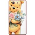 Miniatyrbillede 1 af 3: Sony Xperia Z3 Compact Gennemsigtig cover Nalle Puh med blomster - klassisk børnefavorit i en blomstrende forårs miljø