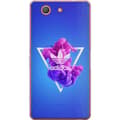Miniatyrbillede 1 af 3: Sony Xperia Z3 Compact Gennemsigtig cover Adidas-inspireret blåt design - sporty motiv med retrovibe i blå toner