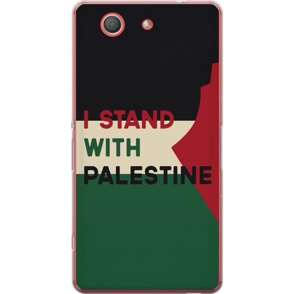 Sony Xperia Z3 Compact Gennemsigtig cover Stå sammen med Palæstina - solidaritetsdesign med en stærk besked