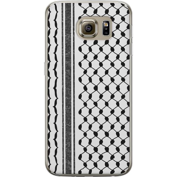 Samsung Galaxy S6 Läpinäkyvä kuori Palestiinalainen kuvio - perinteiseen tyyliin inspiroima keffiyeh-kangas