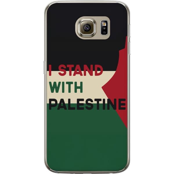 Samsung Galaxy S6 Gennemsigtig cover Stå sammen med Palæstina - solidaritetsdesign med en stærk besked