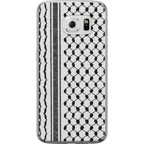 Samsung Galaxy S6 edge Gjennomsiktig deksel Palestinsk mønster - inspirert av tradisjonell stil keffiyeh-stoff