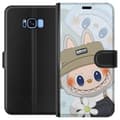 Miniatyrbild 1 av 3: Samsung Galaxy S8 Plånboksfodral Labubu med hatt – Pop Mart-figur Mr. Butcher i retro stil med karaktär