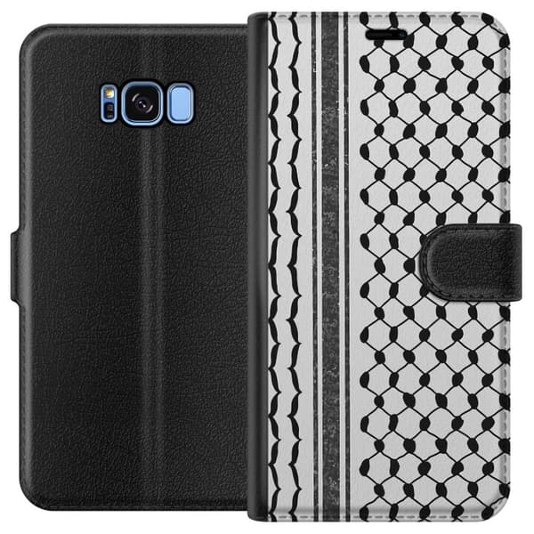 Samsung Galaxy S8 Tegnebogsetui Palæstinensisk mønster - inspireret af traditionel stil keffiyeh-stof