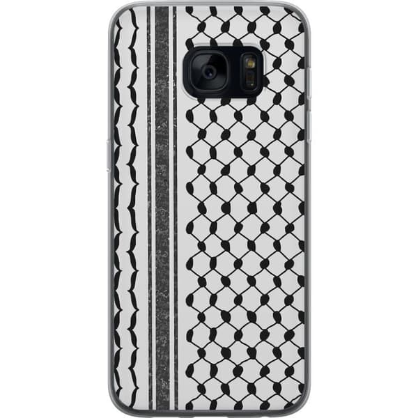 Samsung Galaxy S7 Gennemsigtig cover Palæstinensisk mønster - inspireret af traditionel stil keffiyeh-stof