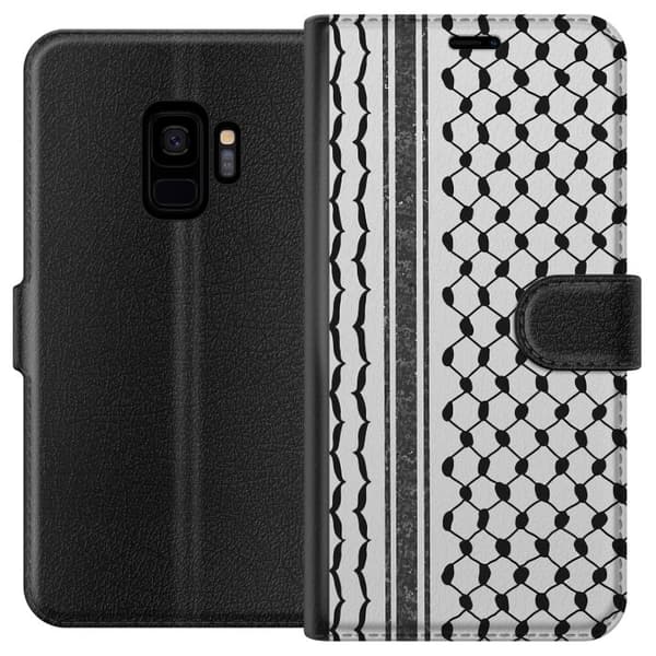 Samsung Galaxy S9 Tegnebogsetui Palæstinensisk mønster - inspireret af traditionel stil keffiyeh-stof