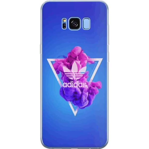 Samsung Galaxy S8 Genomskinligt Skal Adidas-inspirerad blå design – sportigt motiv med retrovibe i blå toner