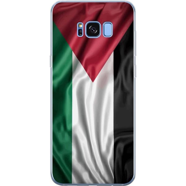 Samsung Galaxy S8 Gjennomsiktig deksel Palestinaflagget – ikoniskt symbol på frihet i rødt, svart, hvitt og grønt