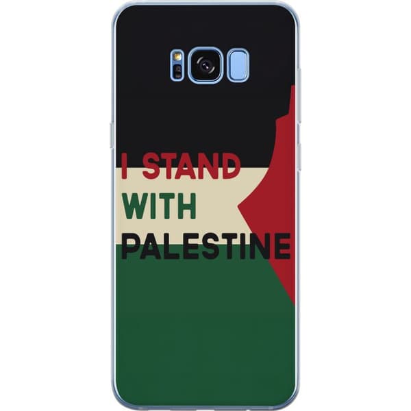 Samsung Galaxy S8 Gennemsigtig cover Stå sammen med Palæstina - solidaritetsdesign med en stærk besked