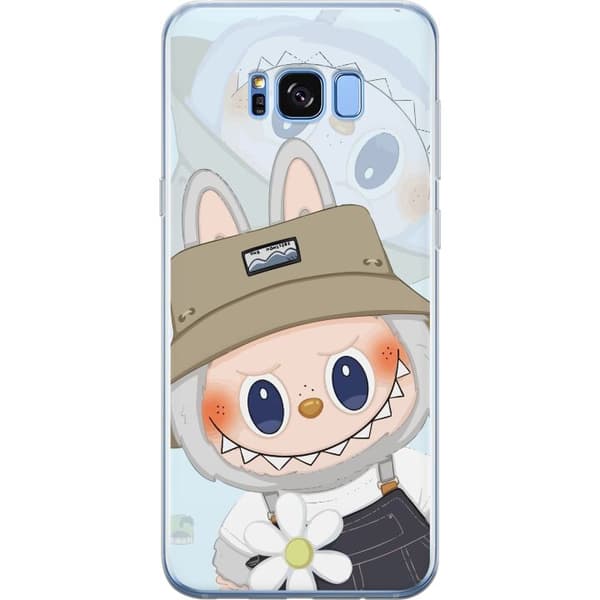 Samsung Galaxy S8+ Gennemsigtig cover Labubu med hat - Pop Mart figur Mr. Butcher i retro-stil med karakter