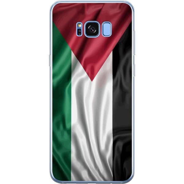Samsung Galaxy S8+ Gennemsigtig cover Palestinaflaget – ikonisk frihedssymbol i rød, sort, hvid og grøn