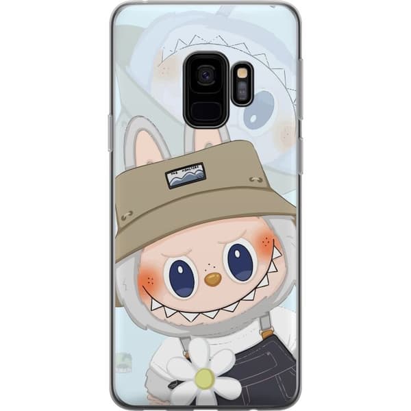 Samsung Galaxy S9 Genomskinligt Skal Labubu med hatt – Pop Mart-figur Mr. Butcher i retro stil med karaktär