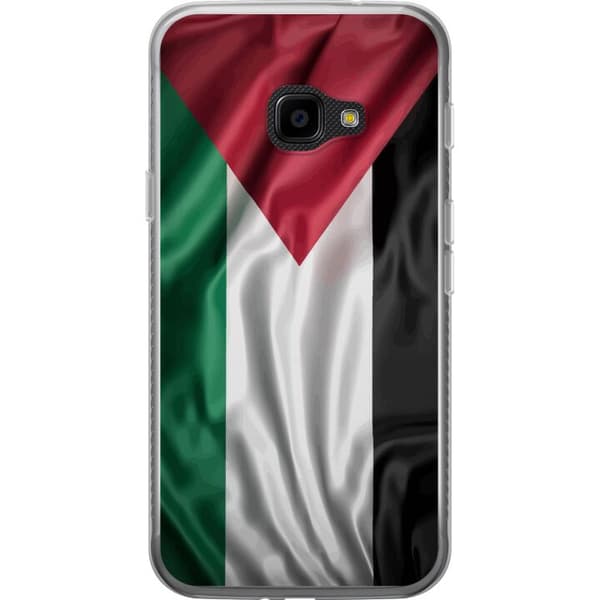 Samsung Galaxy Xcover 4 Gennemsigtig cover Palestinaflaget – ikonisk frihedssymbol i rød, sort, hvid og grøn