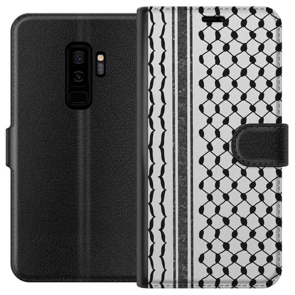 Samsung Galaxy S9+ Tegnebogsetui Palæstinensisk mønster - inspireret af traditionel stil keffiyeh-stof