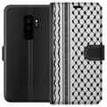 Miniatyrbillede 1 af 3: Samsung Galaxy S9+ Tegnebogsetui Palæstinensisk mønster - inspireret af traditionel stil keffiyeh-stof