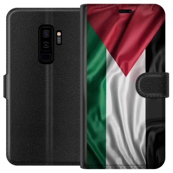 Samsung Galaxy S9+ Tegnebogsetui Palestinaflaget – ikonisk frihedssymbol i rød, sort, hvid og grøn