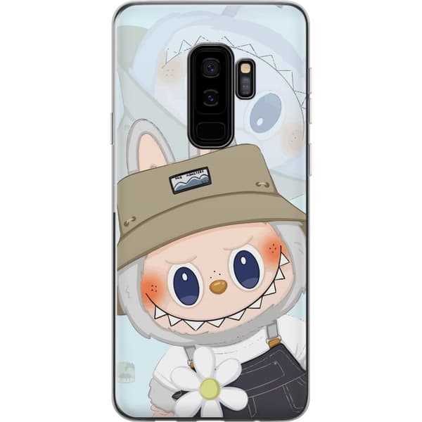 Samsung Galaxy S9+ Gennemsigtig cover Labubu med hat - Pop Mart figur Mr. Butcher i retro-stil med karakter