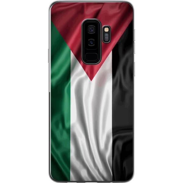 Samsung Galaxy S9+ Gennemsigtig cover Palestinaflaget – ikonisk frihedssymbol i rød, sort, hvid og grøn