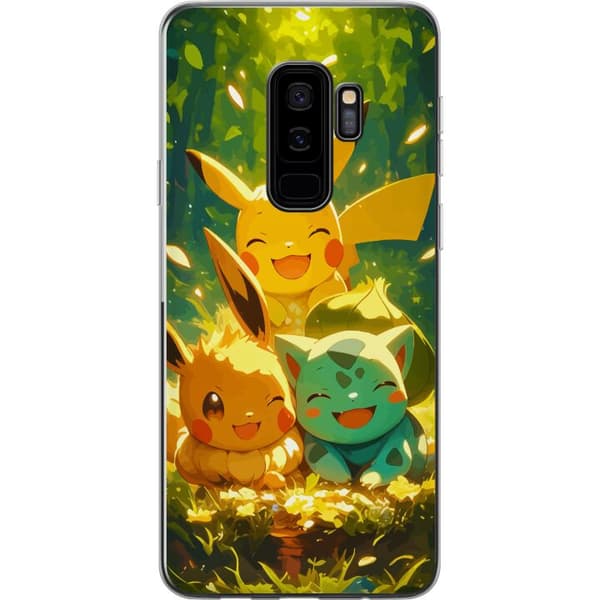 Samsung Galaxy S9+ Gjennomsiktig deksel Pixelmonster spillstil - fargerik design for retro-elskende spillere