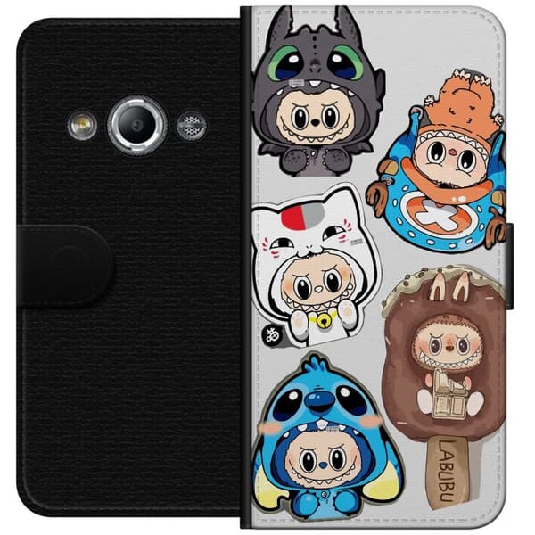 Samsung Galaxy Xcover 3 Lommeboketui Labubu figure samling - Pop Mart Labubu The Monsters i fargerik design