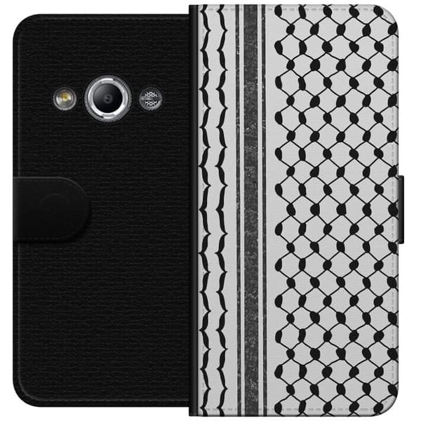Samsung Galaxy Xcover 3 Lommeboketui Palestinsk mønster - inspirert av tradisjonell stil keffiyeh-stoff