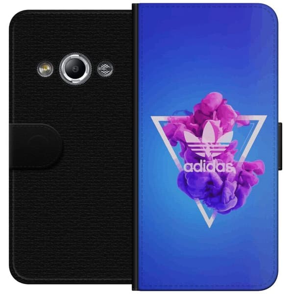 Samsung Galaxy Xcover 3 Lommeboketui Adidas-inspirert blått design - sporty motiv med retro vibe i blåtoner