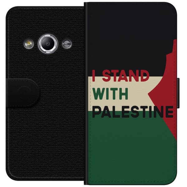 Samsung Galaxy Xcover 3 Lommeboketui Stå opp for Palestina - solidaritetsdesign med en sterk melding
