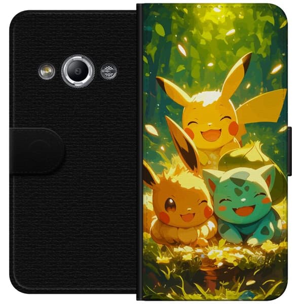 Samsung Galaxy Xcover 3 Lommeboketui Pixelmonster spillstil - fargerik design for retro-elskende spillere