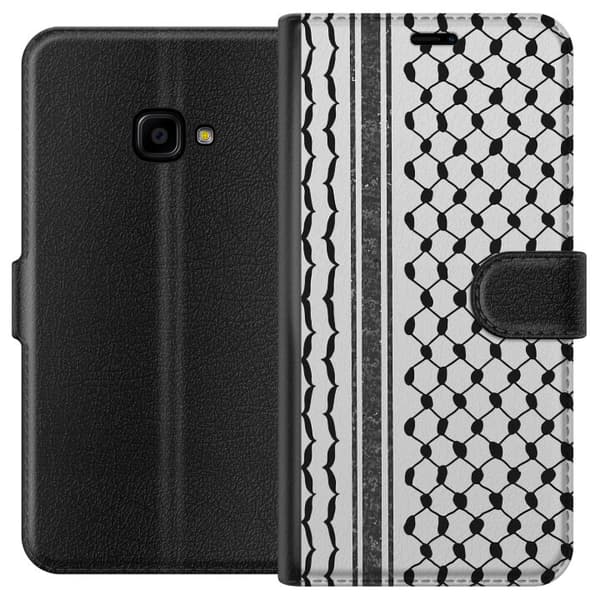 Samsung Galaxy Xcover 4 Lompakkokotelo Palestiinalainen kuvio - perinteiseen tyyliin inspiroima keffiyeh-kangas