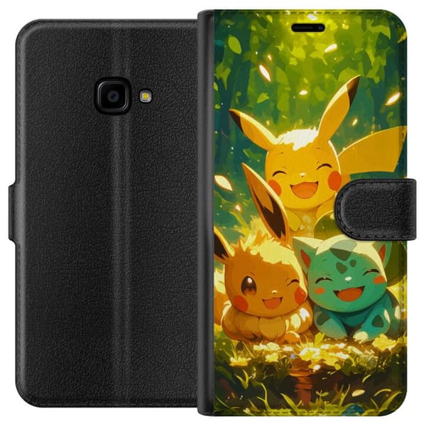 Samsung Galaxy Xcover 4 Plånboksfodral Pixelmonster spelstil – färgstark design för retroälskande gamers