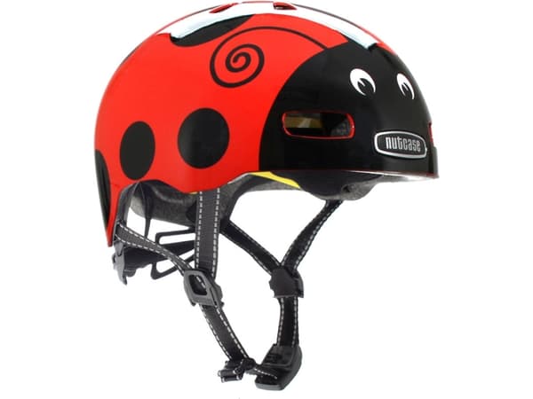 Nutcase Little Nutty Lady Bug Mips Cycling Helmet, 48-52 cm