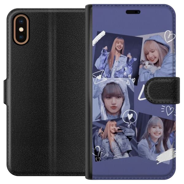 Apple iPhone X Lommeboketui Lisa Blackpink – Aesthetic K-pop Queen