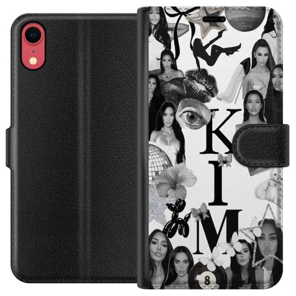 Apple iPhone XR Plånboksfodral Kim Kardashian – Aesthetic Look 2025